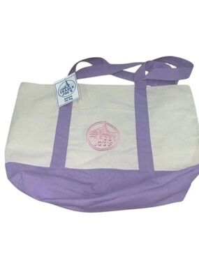 💜🛍️NWT LARGE 2026 Trader Joe’s Canvas Tote Bag Lavender Purple Reusable